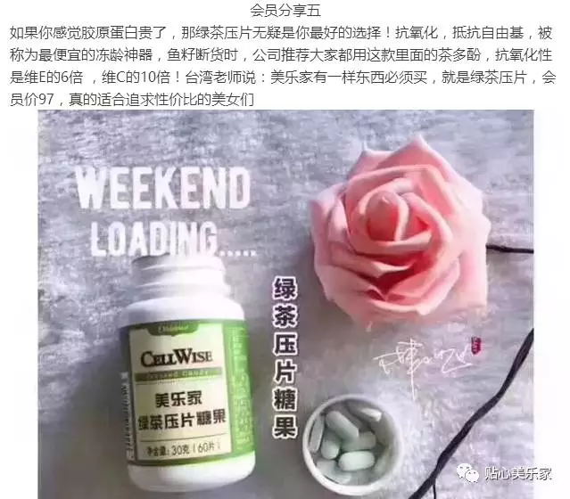 美乐家绿茶压片糖果