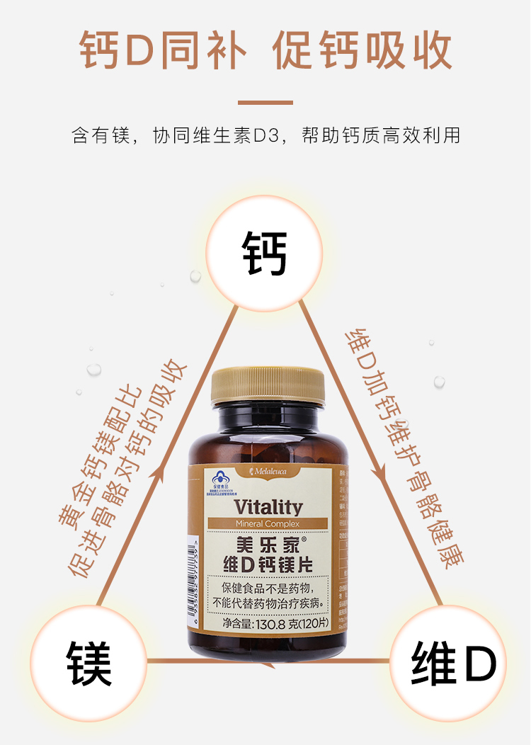 美乐家维D钙镁片