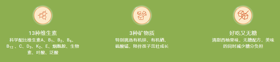 美乐家熊宝宝多种维生素矿物质凝胶糖果