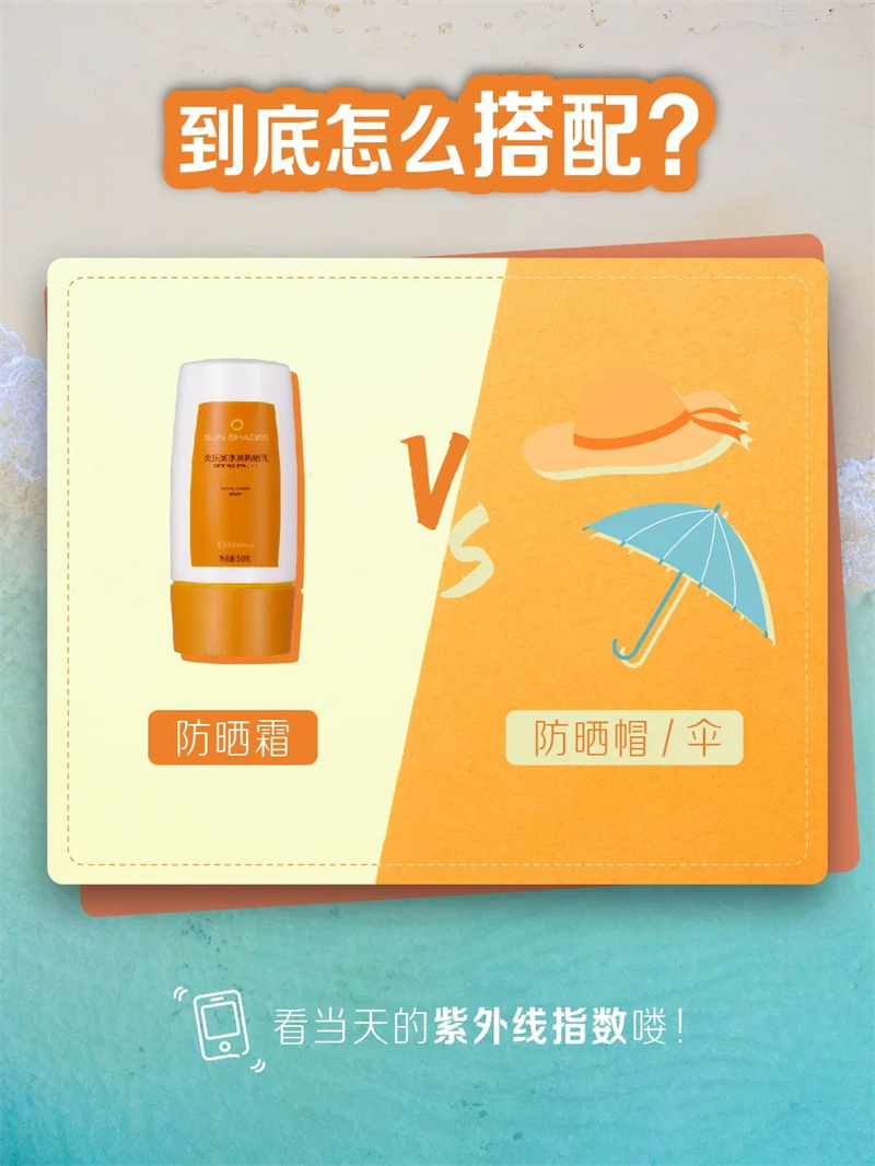美乐家防晒产品怎样搭配
